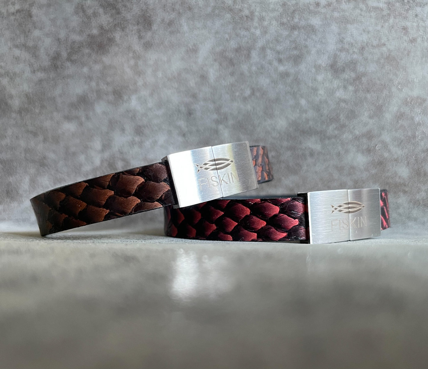 Fish leather bracelet, home vibes collection