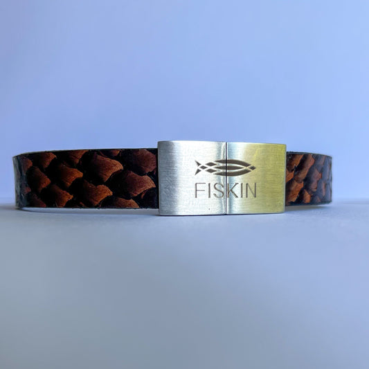 Fish leather bracelet, home vibes collection